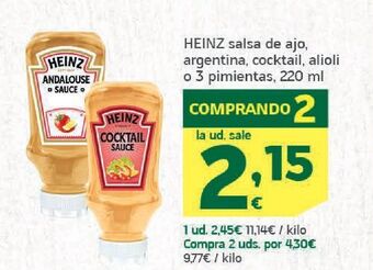 HiperDino Salsas heinz oferta