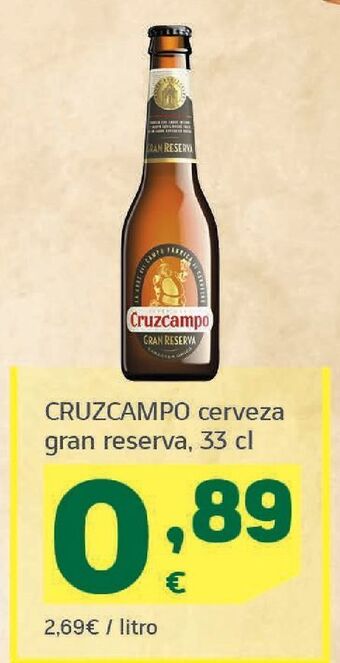HiperDino Cerveza cruzcampo oferta