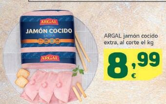 HiperDino Jamón cocido extra argal oferta