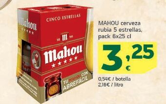 HiperDino Cerveza mahou oferta