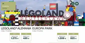 Tui Travel PLC 36 europa alemania () adulto legoland® alemania europa park 4 días / 3 noches 4 días / 3 noches precio desde 1.275 € oferta