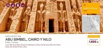 Tui Travel PLC Reyes luxor oferta