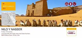 Tui Travel PLC 40 norte áfrica egipto b ca nilo y nasser 11 días / 10 noches luxor, esna, edfú, kom ombo, aswan, abu simbel, ksar ibrim oferta