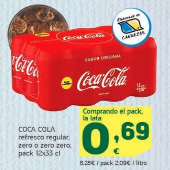 HiperDino Refresco de cola coca-cola oferta