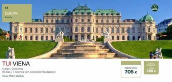 Tui Travel PLC Viajes a austria oferta