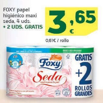 HiperDino Papel higiénico foxy oferta
