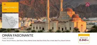 Tui Travel PLC 10 oriente medio omán jabal shares al hama wat the wack be kille sapc bi sinkhole omán fascinante 7 días / 6 noches oferta