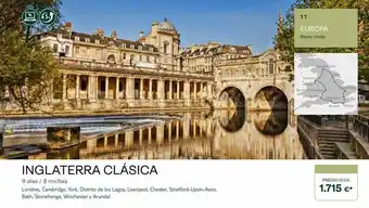 Tui Travel PLC Inglaterra clásica 9 días / 8 noches londres, cambridge, york, distrito de los lagos, liverpool, chester, stratford-upon-av oferta