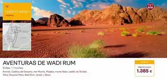 Tui Travel PLC 12 oriente medio jordania castille shobak wad aventuras de wadi rum 8 días / 7 noches ammán, castillos del desierto, m oferta