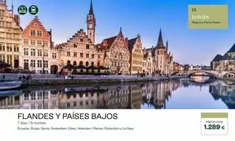 Tui Travel PLC ( 0:1 flandes y países bajos 7 días / 6 noches bruselas, brujas, gante, ámsterdam, edam, volendam, marken, rotterdam y la oferta