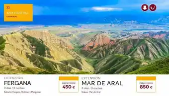 Tui Travel PLC 22 asia central uzbekistán extensión fergana 3 días / 2 noches kokand, fergana, rishtan y marguilan precio desde 450 € oferta