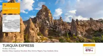 Tui Travel PLC 26 oriente medio turquia estemb su marero pakal turquía express 10 días / 9 noches estambul, ankara, capadocia, pamuk oferta