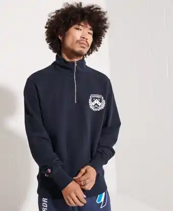 Superdry Forro polar con media cremallera city college oferta