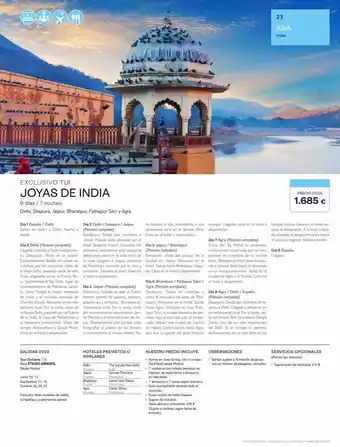 Tui Travel PLC Exclusivo tui joyas de india (941) 9 días / 7 noches delhi, shapura, jaipur, bharatpur, fathepur sikri y agra dia 1 espa oferta