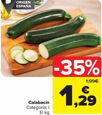 Carrefour Calabacín oferta