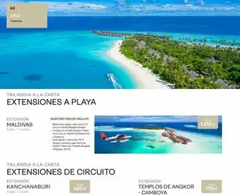 Tui Travel PLC 60 asia tailandia tailandia a la carta extensiones a playa extensión maldivas 5 días / 4 noches extensión nuestro prec oferta