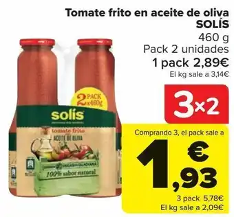 Carrefour Tomate frito en aceite de oliva solis oferta