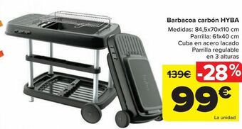 Carrefour Barbacoa carbón hyba oferta