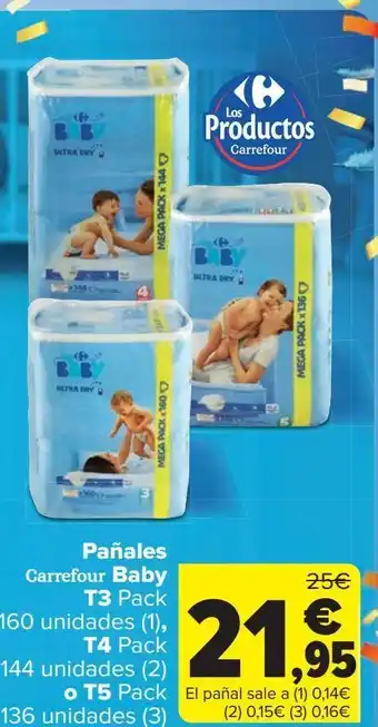 Carrefour Pañales carrefour baby oferta