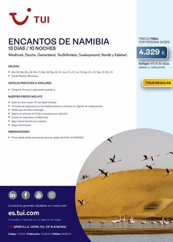 Tui Travel PLC Viajes red bull oferta
