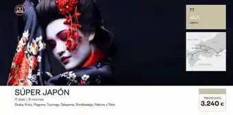 Tui Travel PLC Súper japón 11 días / 9 noches osaka, kioto, magome, tsumago, takayama, shirakawago, hakone y tokio 77 asia japón hade j oferta