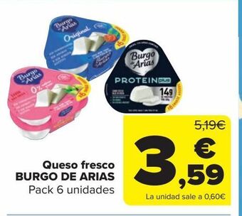Carrefour Queso fresco burgo de arias oferta