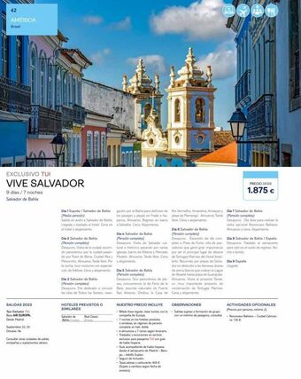 42 américa brasil exclusivo tui vive salvador 9 días / 7 noches salvador de bahia salidas 2023 tour exclusive tur base 