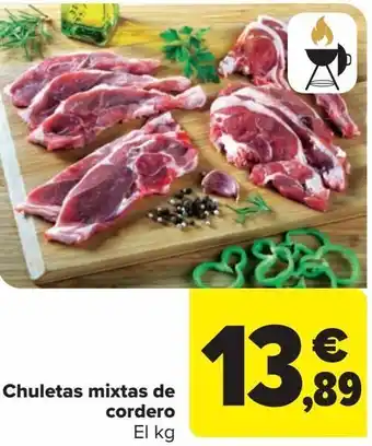 Carrefour Chuletas mixtas de cordero oferta