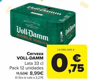 Carrefour Cerveza voll-damm oferta