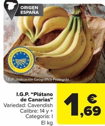 Carrefour I.g.p plátano de canarias oferta