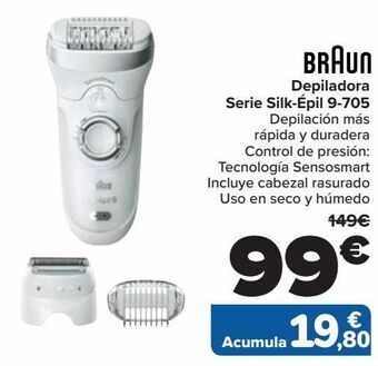 Carrefour Braun depiladora serie silk-epil 9-705 oferta