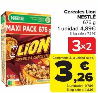 Carrefour Cereales lion nestlé oferta
