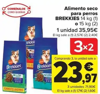 Carrefour Alimento seco para perros brekkies oferta