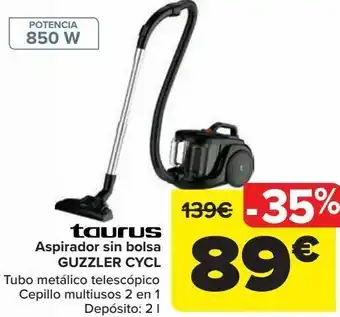 Carrefour Taurus aspirador sin bolsa guzzler cycl oferta