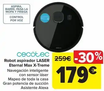 Carrefour Cecotec robot aspirador laser eternel max x-treme oferta