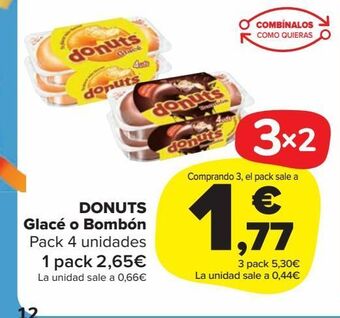 Carrefour Market Donuts glacé o bombón oferta