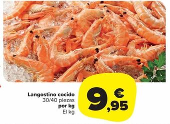 Carrefour Market Langostino cocido 30/40 piezas oferta