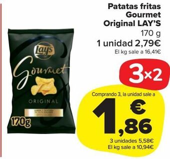 Carrefour Market Patatas fritas gourmet original lay's oferta