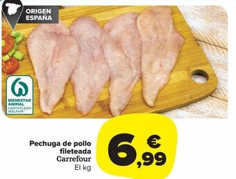 Carrefour Market Pechuga de pollo fileteada carrefour oferta