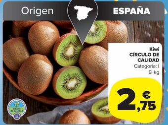 Carrefour Market Kiwi circulo de calidad oferta