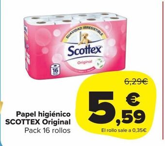 Carrefour Market Papel higiénico scottex original oferta