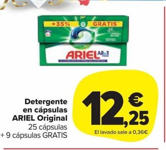 Carrefour Market Detergente en capsulas ariel original oferta