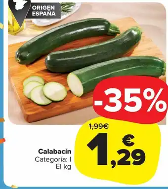Carrefour Market Calabacín oferta