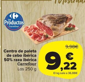 Carrefour Market Centro de paleta de cebo ibérica 50% raza ibérica carrefour oferta
