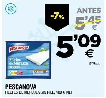 BM Supermercados Filetes de merluza sin piel, 400 g net pescanova oferta