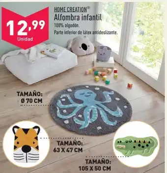 ALDI Alfombra infantil 100% algodón. oferta