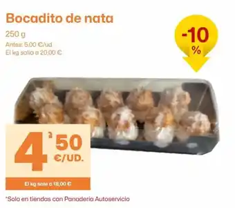 Bocadito de nata