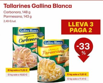 AhorraMas Tallarines Gallina Blanca oferta