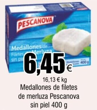 FROIZ Medallones de filetes de merluza Pescanova sin piel 400 g oferta