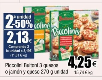 FROIZ Piccolini Buitoni 3 quesos o jamón y queso 270 g oferta
